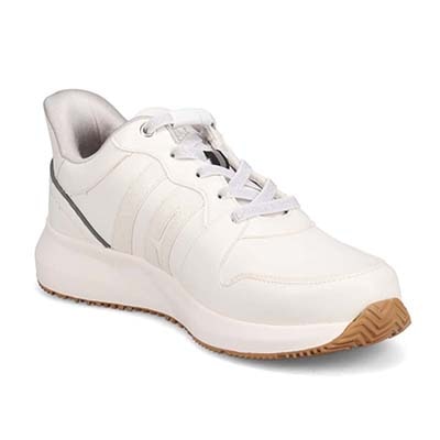 【4cm4時間防水設計】エル スポーツ ELLESPORT　軽量IPソールクイックフィットスニーカー　ESP12605 WHITE 23.0