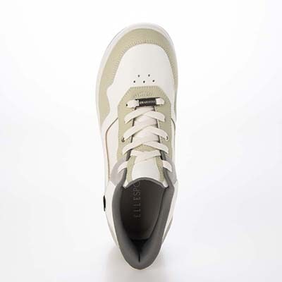 【4cm4時間防水設計】エル スポーツ ELLESPORT　厚底クイックフィットスニーカー     ESP12606 WHITE/MINT 23.0