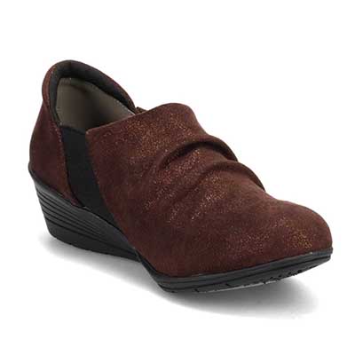 エル スポーツ ELLESPORT 軽量ウェッジアンクルシューズ ESP12721 D-BROWN-M 23.0