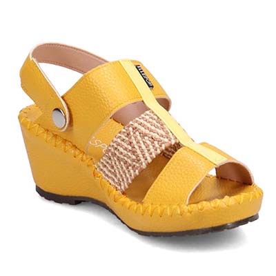 エル スポーツ ELLESPORT 2WAYウェッジサンダル　ESP12739 YELLOW/C 23.0