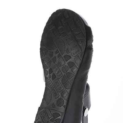 エル スポーツ ELLESPORT　伸びるラフィア2WAYウェッジサンダル BLACK 23.0