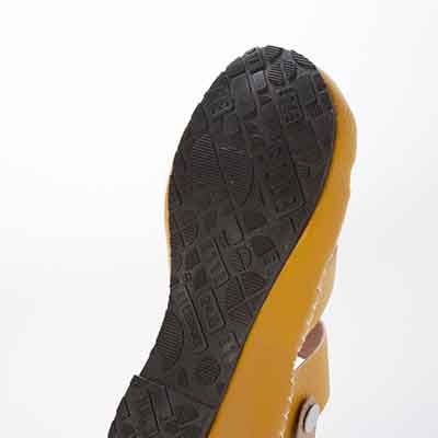 エル スポーツ ELLESPORT　伸びるラフィア2WAYウェッジサンダル YELLOW/BEIGE 23