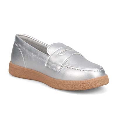 エル スポーツ ELLESPORT　オンオフ兼用！歩きやすさを追求したローファースニーカー　ESP14509 SILVER 23.0