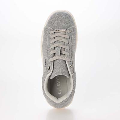 【ユニセックス】エル スポーツ ELLESPORT 2.5cmヒールのローテクコートスニーカー ESP14510 GRAY-TX 23.0