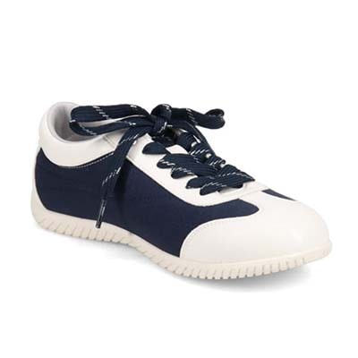 エル スポーツ ELLESPORT ドライビングレースアップスニーカー NAVY-TX 23.0