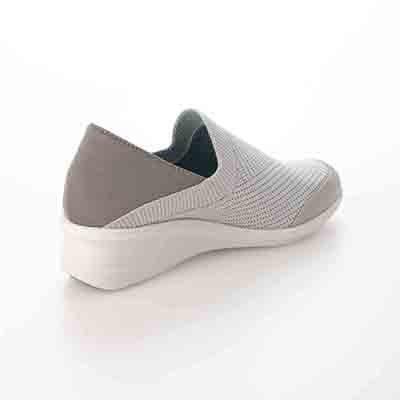 エル スポーツ ELLESPORT ニット編みウェッジスリッポンシューズ  ESP14704 BEIGE 23.0