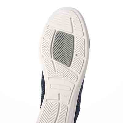 エル スポーツ ELLESPORT ニット編みウェッジスリッポンシューズ  ESP14704 BEIGE 23.0