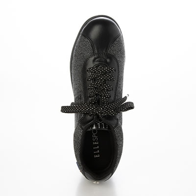 エル スポーツ ELLESPORT レースアップウェッジスニーカー　ESP14707 GRAY-TX 23.0