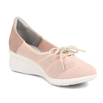 エル スポーツ ELLESPORT ニットレースアップシューズ　ESP14709 GRAY 23.0