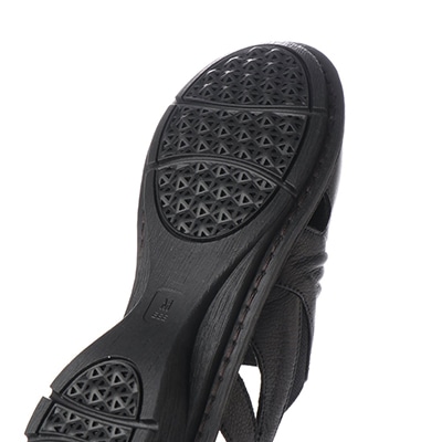 シティ ゴルフ City Golf アウトステッチ製法 ウェッジサマーサンダル GFL20103 BLACK M　(23.0～23.5)