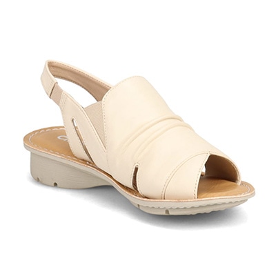 シティ ゴルフ City Golf アウトステッチ製法 ウェッジサマーサンダル GFL20103 IVORY M　(23.0～23.5)