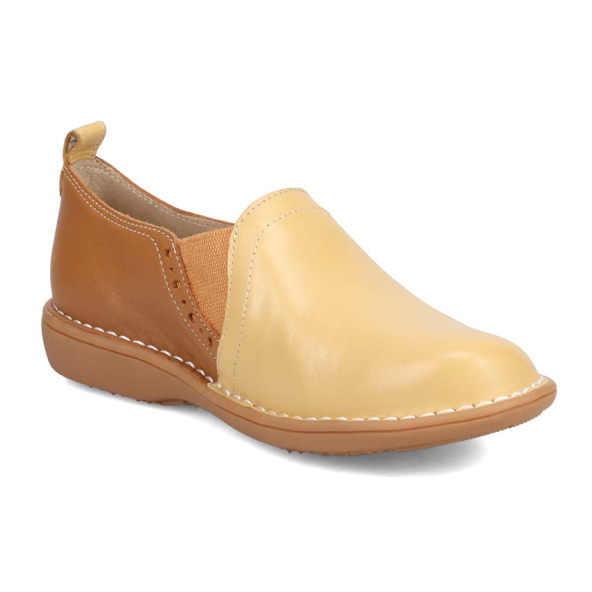 シティゴルフ Ｃｉｔｙ　Ｇｏｌｆ ゆったり足入れアウトステッチ製法のカジュアルシューズ　GFL20116 CAMEL/BROWN 23.0