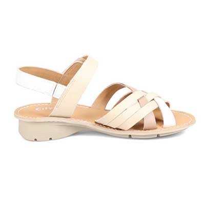 シティ ゴルフ City Golf  アウトステッチサンダル　GFL20135 BEIGE M　(23.0～23.5)