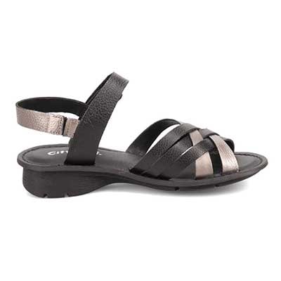 シティ ゴルフ City Golf  アウトステッチサンダル　GFL20135 BLACK M　(23.0～23.5)