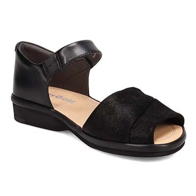 シティ ゴルフ City Golf  プラット製法のソフトカジュアルサンダル　GFL20146 BLACK M　(23.0～23.5)