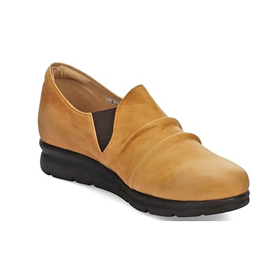 シティ ゴルフ City Golf ゆったりとした履き心地で大変好評なスリップオンカジュアルシューズ GFL5261 CAMEL 23.0