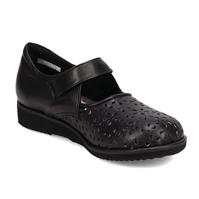 シティ ゴルフ City Golf  幅広５Eラストのパンチングカジュアルシューズ　GFL5307 BLACK 23.0