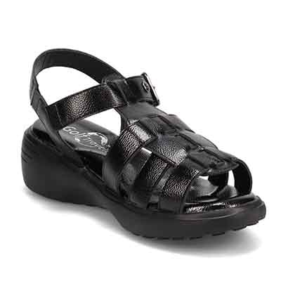 シティゴルフ 幅広グラディエーターサンダルプレミアム　GFL6301V BLACK 23.0