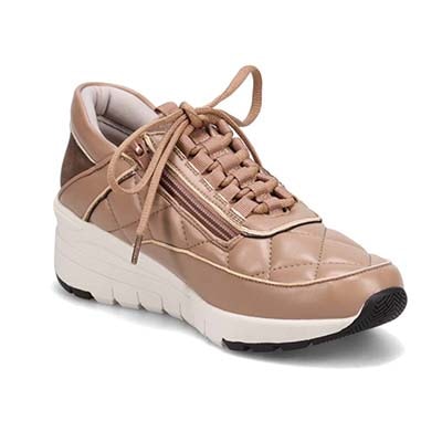 【撥水加工】HIROKO KOSHINO ヒールアップスニーカー  HKL1202 OAK 23.0