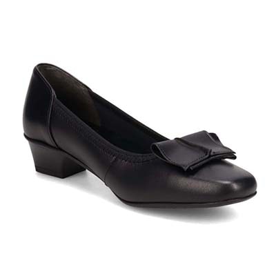 HIROKO KOSHINO 足裏への衝撃を吸収してくれるゴム製モールドソール パンプス HKL5148 BLACK/BLACK 23.0