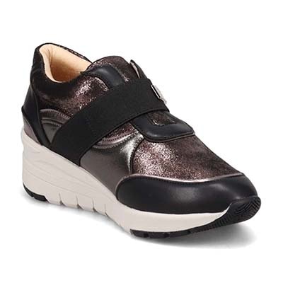 HIROKO KOSHINO ウェッジソールスニーカー　HKL6203 BLACK/ETHANE 23.0