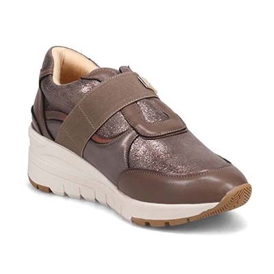 HIROKO KOSHINO ウェッジソールスニーカー　HKL6203 OAK/C 23.0