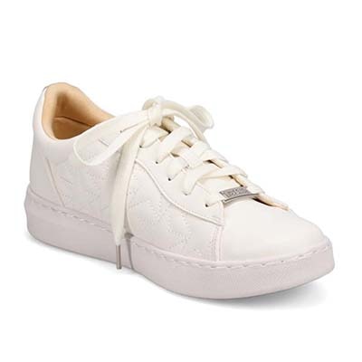 HIROKO KOSHINO キルティングレースアップスニーカー　HKL6209 IVORY 23