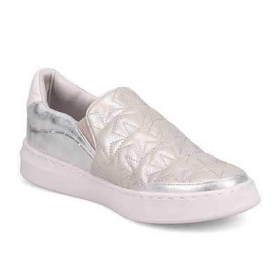 HIROKO KOSHINO キルティングスリッポンスニーカー　HKL6210 SILVER 23