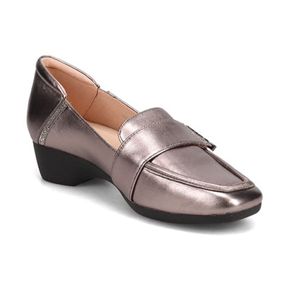 HIROKO KOSHINO ラインストーン付き　ローファーパンプス　HKL8003 BLACK 23.0