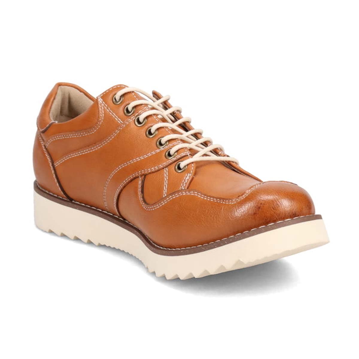 HIROKO KOSHINO HOMME  メンズ こがし系の素材を採用したカジュアルスニーカー　HR5903 BROWN 25.0