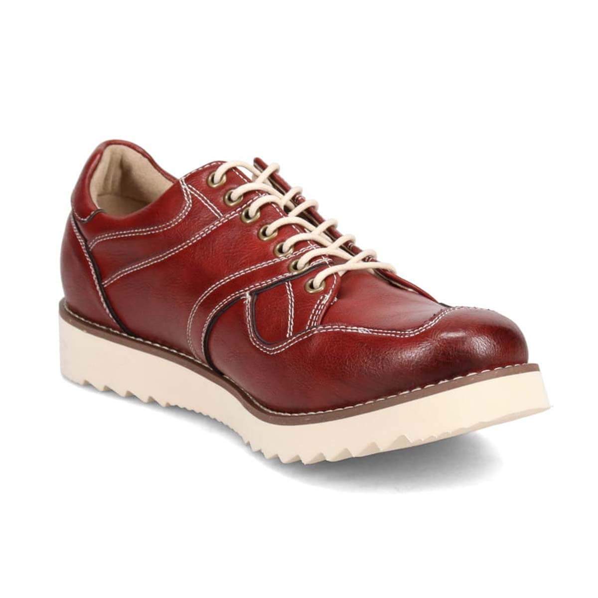 HIROKO KOSHINO HOMME  メンズ こがし系の素材を採用したカジュアルスニーカー　HR5903 WINE 25.0