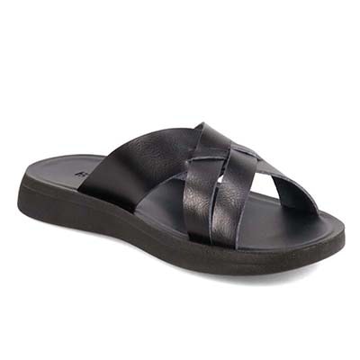 HIROKO KOSHINO HOMME  メンズ フラットサンダル　HR5911 BLACK M（25～25.5）