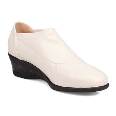 【防水加工】HIROKO KOSHINO FEMME　ストレッチパンプス　HRL1005 IVORY 23.0