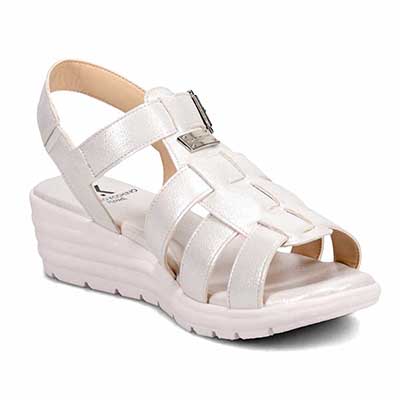 HIROKO KOSHINO FEMME　ウエッジソールグルカサンダル　HRL2006 SILVER M　(23.0～23.5)