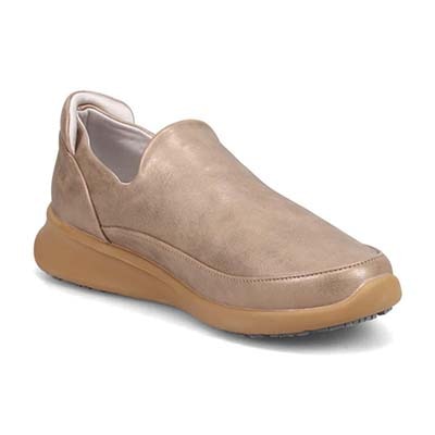 HIROKO KOSHINO FEMME　グラスファイバー入り寒冷地用ソールの上品なスリップオン　HRL2023 L-BROWN 23.0