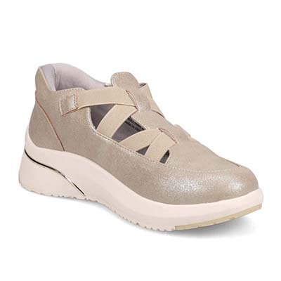 HIROKO KOSHINO FEMME クイックフィット ストラップ付スリッポンシューズ　HRL5009 GOLD 23.0