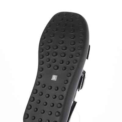 HIROKO KOSHINO FEMME バックル付きサンダル　HRL5011 BLACK M　(23.0～23.5)