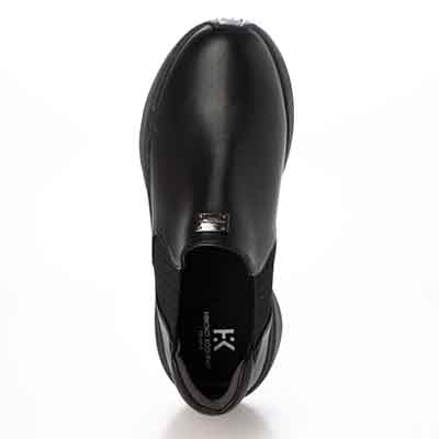 HIROKO KOSHINO FEMME シンプルなサイドゴアブーティ HRL5012 BLACK 23.0