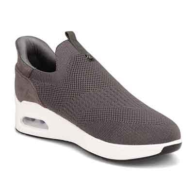 HIROKO KOSHINO FEMMEシンプルニットのスリッポンスニーカー HRL9000 D-GRAY 23.0