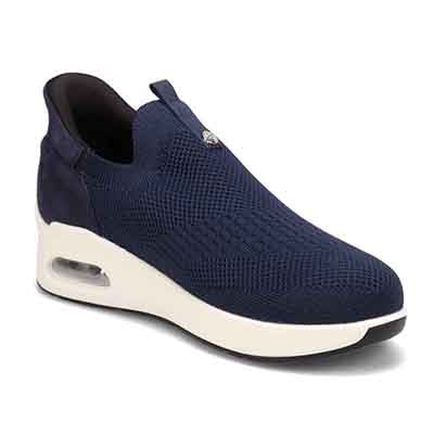 HIROKO KOSHINO FEMMEシンプルニットのスリッポンスニーカー HRL9000 NAVY 23.0