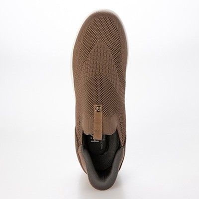 HIROKO KOSHINO FEMME シンプルニットのクイックフィットスリッポンスニーカー HRL9000 OAK 23.0