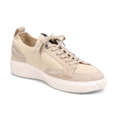 ランバンオンブルー LANVIN en Bleu 「リカバリーインソール」搭載で指圧効果により血行を115％促進。ニットスニーカー　LB1005XR BEIGE 25.0