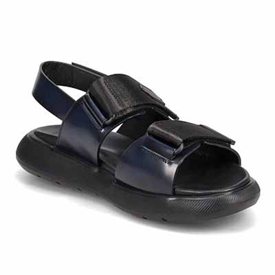 ランバンオンブルー LANVIN en Bleu 「リカバリーインソール」搭載で指圧効果により血行を115％促進。レザーサンダル　LB3512XR NAVY M
