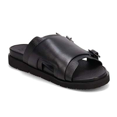 マドラス madras 特許 リカバリーメタインソール搭載シューズ  レザーサンダル  M532MT BLACK-EB M（25.0～25.5ｃｍ）