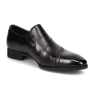 【GORE-TEX】マドラス madras 特許 Recovery meta insole搭載シューズ　ゴアテックス スリッポンドレスシューズ　M717MT BLACK/BLACK 25.0