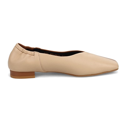 マドラス東京ファクトリー製ハンドメイド　ストレスフリーな履き心地　Ｖカットセンターシームバレエシューズ　MAL0031 CAMEL/C 23.0