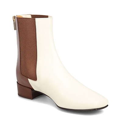 マドラス madras マドラス東京ファクトリー製 バイカラーショートブーツ  MAL0035 IVORY/C 23.0