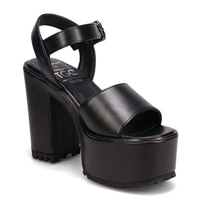 圧倒的な美脚見え！マドラス madras TGC in あいち・なごや 2026 出演モデル着用シューズ　厚底サンダル　MAL7581TGC BLACK M（23.0cm～23.5cm）