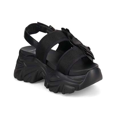 最旬トレンドで目立っちゃおう！マドラス madras TGC in あいち・なごや 2026 出演モデル着用シューズ　カジュアル厚底サンダル　MAL7584TGC BLACK 37（23.0cm～23.5cm）