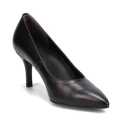 マドラス madras 特許 リカバリーメタインソール搭載 7.0cm  ポインテッドトゥパンプス MAL9105MT BLACK 23.0